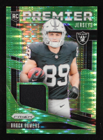 Brock Bowers 2024 Panini Prizm Premier Jerseys Neon Green Pulsar #3 RC at PristineAuction.com