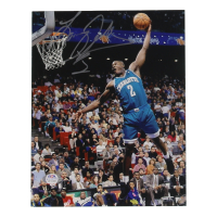 Larry Johnson Signed Hornets 8x10 Photo (PSA) at PristineAuction.com
