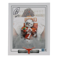 Isaiah Bond Signed Texas Longhorns 8x10 Photo Inscribed "007" (Beckett) at PristineAuction.com
