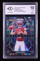 Jayden Daniels 2024 Panini Prizm Prizmatic Prizms Green #3 RC (BCCG 10) at PristineAuction.com