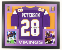 Adrian Peterson Signed Custom Framed Jersey Display (Beckett) at PristineAuction.com