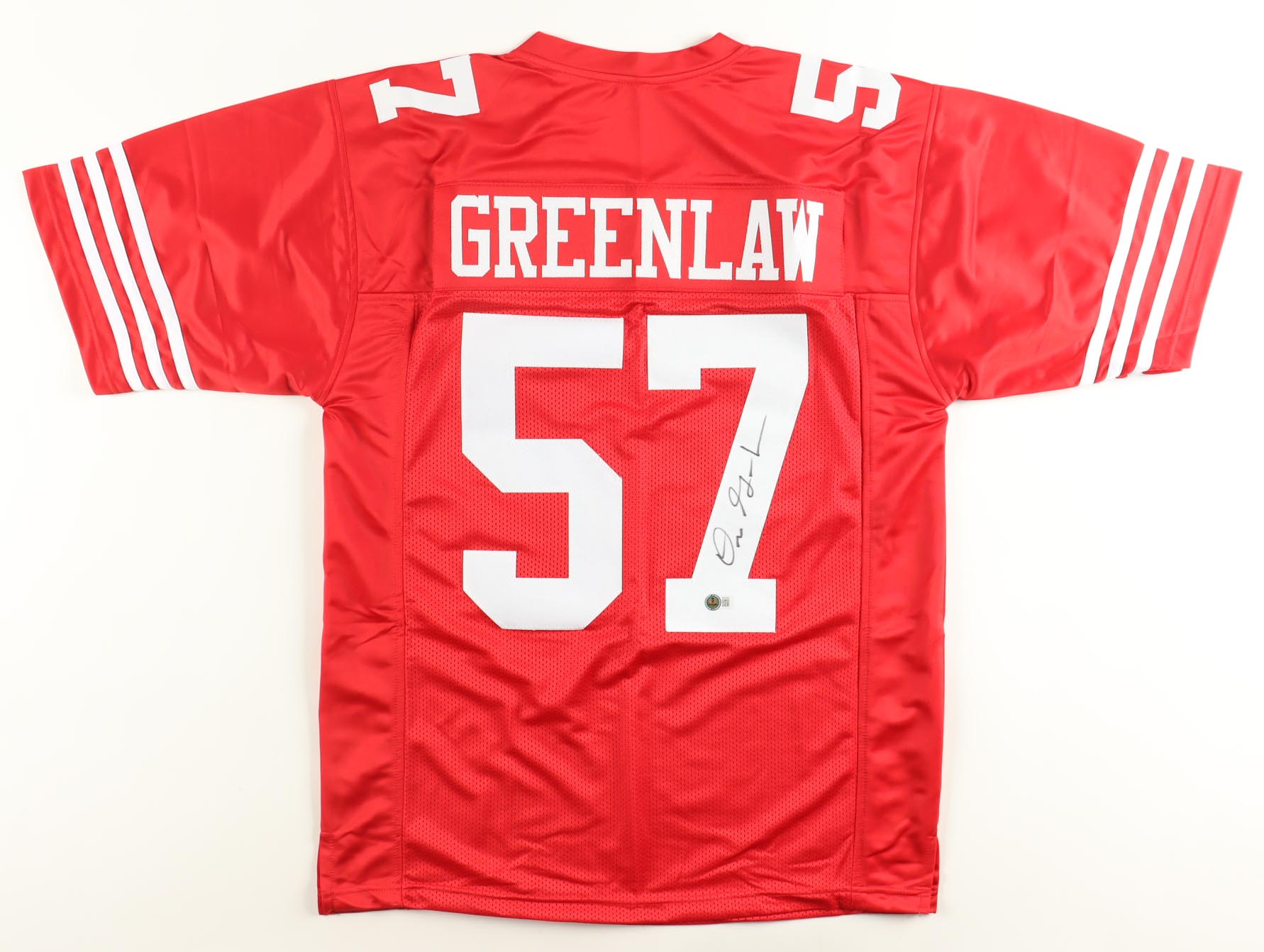 Dre Greenlaw Signed Jersey (Beckett) at PristineAuction.com Dre Greenlaw Signed Jersey (Beckett) at PristineAuction.com