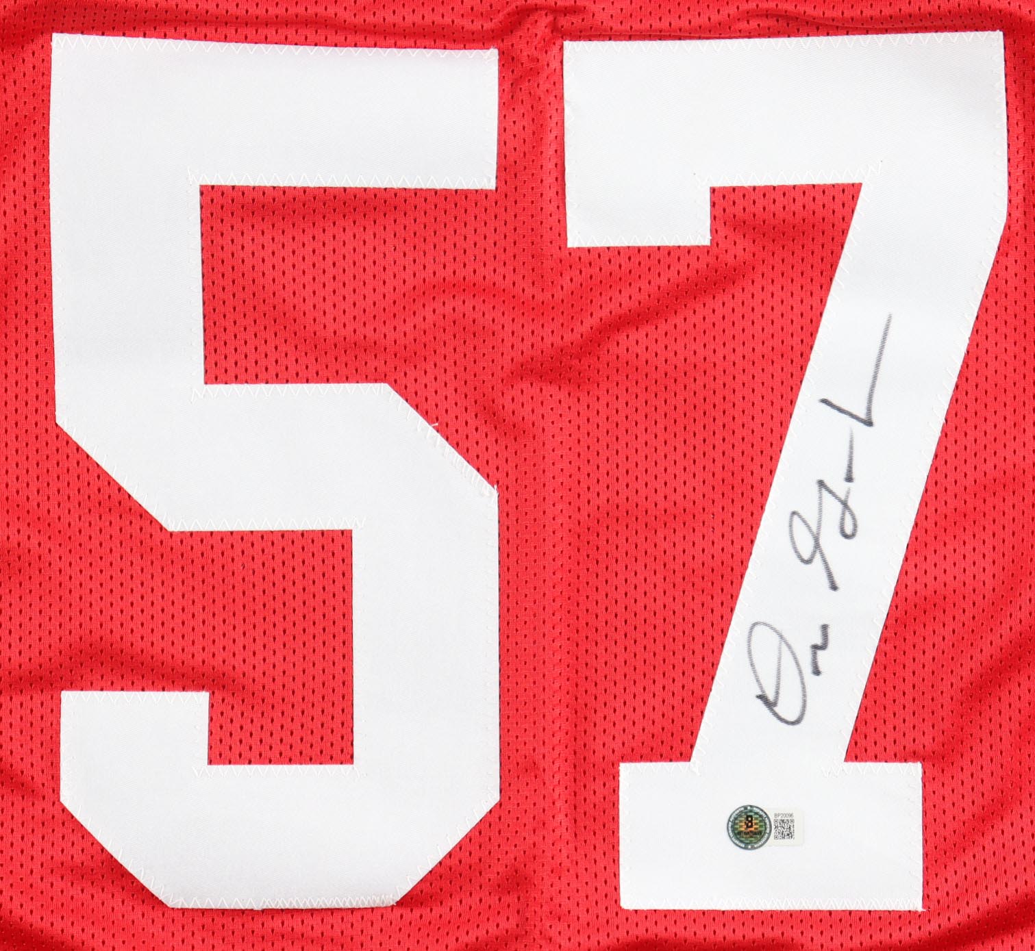 Dre Greenlaw Signed Jersey (Beckett) at PristineAuction.com Dre Greenlaw Signed Jersey (Beckett) at PristineAuction.com