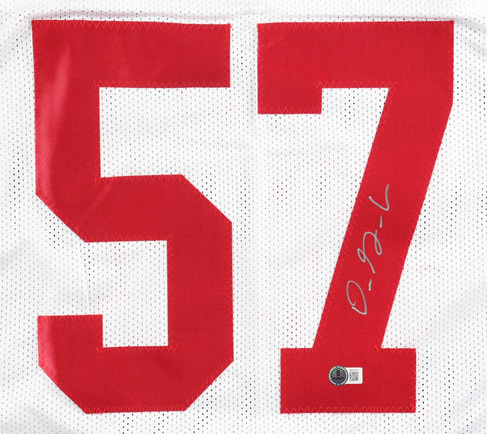 Dre Greenlaw Signed Jersey (Beckett) at PristineAuction.com Dre Greenlaw Signed Jersey (Beckett) at PristineAuction.com