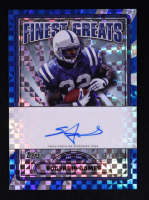 Edgerrin James 2024 Finest Greats Autographs Blue Checkerboard Refractors #FGEJ #97/99 at PristineAuction.com