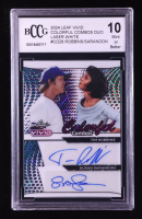 Tim Robbins / Susan Sarandon 2024 Leaf Vivid Colorful Combos Duo Autographs Lazer White #CD28 #1/1 (BCCG 10) at PristineAuction.com