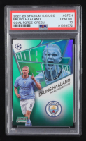 Erling Haaland 2022-23 Stadium Club Chrome UEFA Goal Force Green Refractors #GFEH #51/99 (PSA 10) at PristineAuction.com