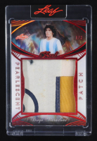 Diego Maradona 2025 Leaf Pearl Pearlescent Patch Spectrum Red #PP5 #1/3 at PristineAuction.com