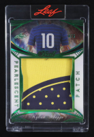 Kylian Mbappe 2025 Leaf Pearl Pearlescent Patch Spectrum Green #PP14 #4/6 at PristineAuction.com