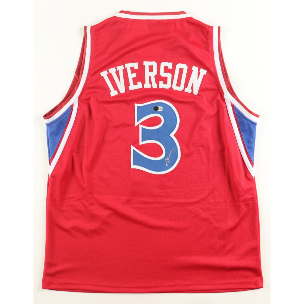 Allen Iverson Signed Jersey (Beckett) at PristineAuction.com