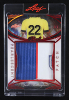 Jude Bellingham 2025 Leaf Pearl Pearlescent Patch Game-Used Memorabilia Spectrum Red #PP13 #3/3 at PristineAuction.com