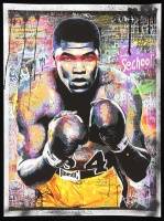 "Muhammad Ali _ The Greatest #3" 18x24 2025 Original Mixed Media by Tadas Zaicikas | TedyZet (Zaicikas) at PristineAuction.com