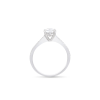 1.18 CTW Lab Grown Diamond Ring Mounted in Sterling Silver E-F, VVS2 | Estimated Retail Value: $3,495 at PristineAuction.com