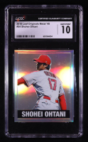 Shohei Ohtani 2018 Leaf Originals Metal '48 Silver #54 RC (CGC 10) at PristineAuction.com