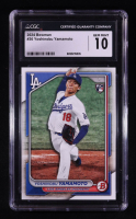 Yoshinobu Yamamoto 2024 Bowman #36 RC (CGC 10) at PristineAuction.com