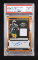 Romeo Doubs Signed 2022 Contenders Optic Auto Orange Patch #RPARD RC #17/25  (PSA 7 | Autograph Grade PSA 10) at PristineAuction.com