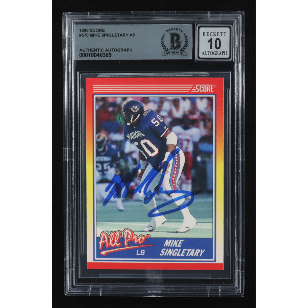 Mike Singletary Signed 1990 Score All-Pro #570 (BGS | Auto 10) at PristineAuction.com
