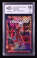 Marvin Harrison Jr. 2024 Rookies and Stars Thrillers Red Plaid #29 RC (BCCG 10) at PristineAuction.com