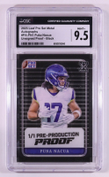 Puka Nacua 2023 Leaf Pro Set Metal Black Pre-Production Proof #PAPN1 RC #1/1 (CGC 9.5) at PristineAuction.com