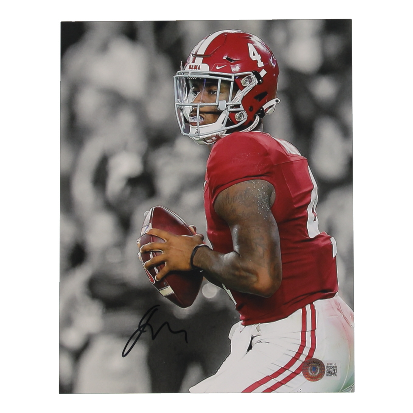 Jalen Milroe Signed Alabama Crimson Tide 8x10 Photo (Beckett) at PristineAuction.com Jalen Milroe Signed Alabama Crimson Tide 8x10 Photo (Beckett) at PristineAuction.com
