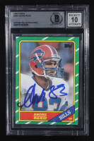 Andre Reed Signed 1986 Topps #388 RC (Beckett | Auto Grade BGS 10) at PristineAuction.com