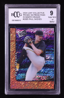 Paul Skenes 2024 Leaf Collective Promo '00 Press Pass Shimmer Orange #20B5 RC #143/299 (BCCG 9) at PristineAuction.com