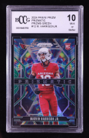 Marvin Harrison Jr. 2024 Panini Prizm Prizmatic Prizms Green #12 RC (BCCG 10) at PristineAuction.com