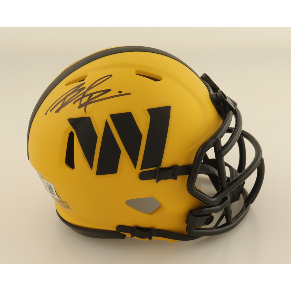 Brian Robinson Jr. Signed Commanders Rave Alternate Speed Mini Helmet (Beckett) at PristineAuction.com