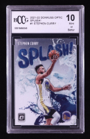 Stephen Curry 2021-22 Donruss Optic Splash! #1 (BCCG 10) at PristineAuction.com