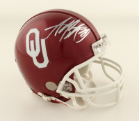 Adrian Peterson Signed Oklahoma Sooners Mini Helmet (Beckett) at PristineAuction.com
