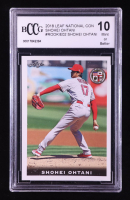 Shohei Ohtani 2018 Leaf National Convention Shohei Ohtani #Rookie02 RC (BCCG 10) at PristineAuction.com