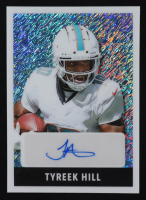 Tyreek Hill 2024 Leaf Metal 1948 Leaf Autographs Diagonal Shimmer Platinum Blue #48ATH1 #9/10 at PristineAuction.com