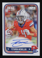 Tetairoa McMillan 2024 Onyx Vintage Autographs #VATEMC RC at PristineAuction.com