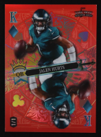 Jalen Hurts 2024 Wild Card 5 Card Draw Stacked Deck King of Diamonds Holo Red #JHN #1/1 at PristineAuction.com