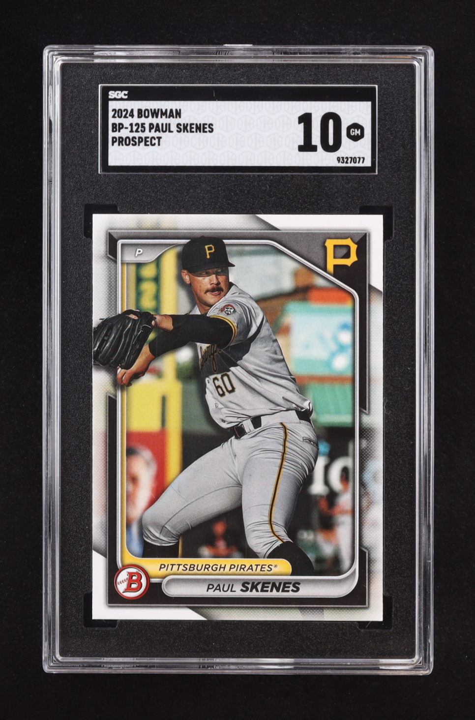 Paul Skenes 2024 Bowman Prospect #BP125 RC (SGC 10) at PristineAuction.com Paul Skenes 2024 Bowman Prospect #BP125 RC (SGC 10) at PristineAuction.com