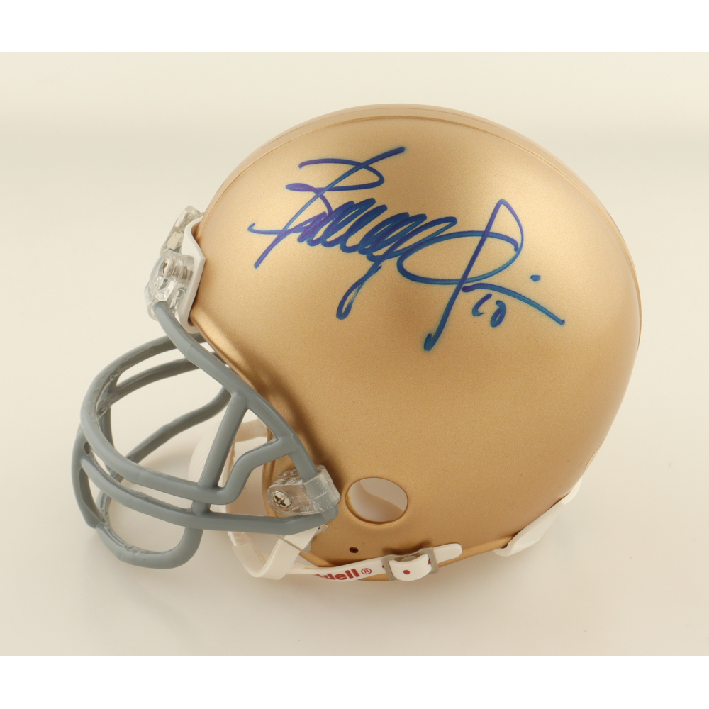 Brady Quinn Signed Notre Dame Fighting Irish Mini Helmet (Beckett) at PristineAuction.com