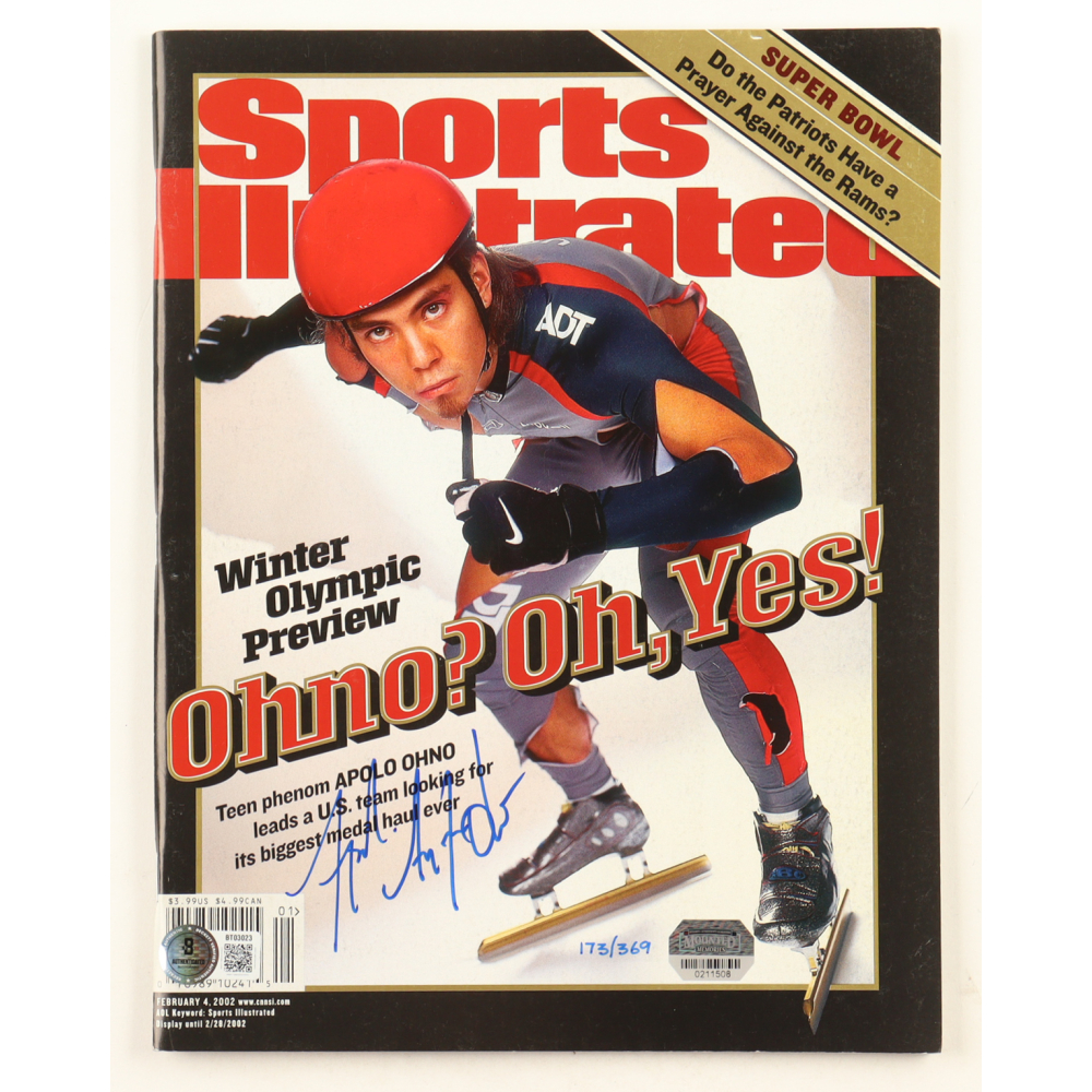 Apolo Ohno Signed LE 2002 "Sports Illustrated" Magazine (Beckett) at PristineAuction.com