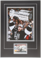 Jonathan Quick Signed Kings Sports Card Custom Lithograph Display with Photo (JSA) at PristineAuction.com