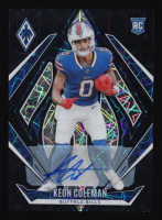 Keon Coleman 2024 Panini Phoenix Rookie Autographs Lazer #213 RC at PristineAuction.com