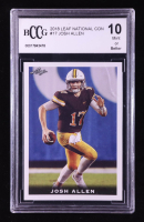 Josh Allen 2018 Leaf National Convention #17 RC (BCCG 10) at PristineAuction.com