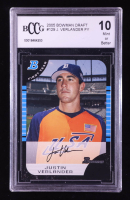 Justin Verlander 2005 Bowman Draft #129 FY RC (BCCG 10) at PristineAuction.com