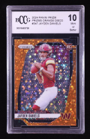 Jayden Daniels 2024 Panini Prizm Prizms Orange Disco #347 RC (BCCG 10) at PristineAuction.com