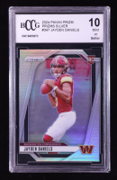 Jayden Daniels 2024 Panini Prizm Prizms Silver #347 RC (BCCG 10) at PristineAuction.com