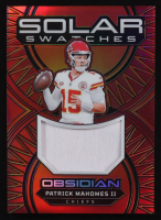 Patrick Mahomes II 2024 Panini Obsidian Solar Swatches Red #9 #04/75 at PristineAuction.com
