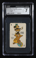 Minnie Mouse / Clara Cluck 1946-48 Russell Card Game Grey Ink Back (CGC 7) at PristineAuction.com