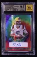 Jayden Daniels 2024 Leaf Electrum Crystallography Autographs Prismatic Tie Dye #CLAJD2 RC #7/25 (BGS 9.5 | Autograph Graded BGS 10) at PristineAuction.com