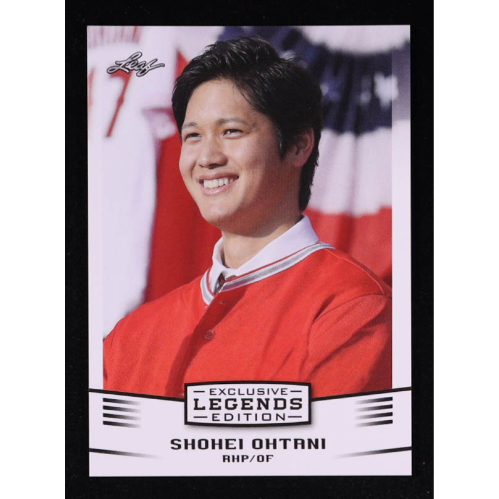 Shohei Ohtani 2018 Leaf Ohtani Legends Exclusive Edition #EE01 RC at PristineAuction.com