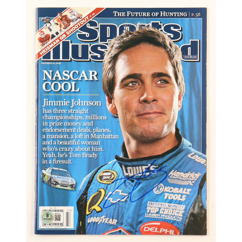 Jimmie Johnson Signed 2008 Sports Illustrated Magazine (Beckett) at PristineAuction.com