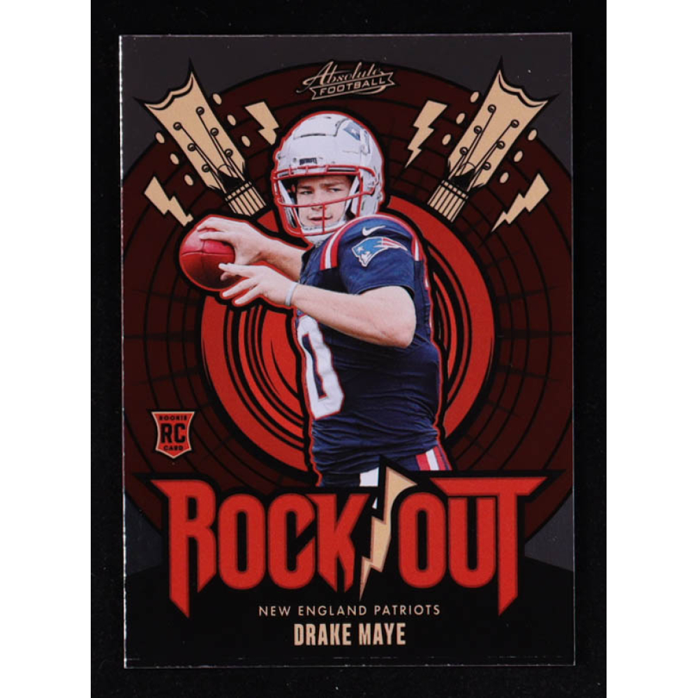 Drake Maye 2024 Absolute Rock Out #17 RC at PristineAuction.com