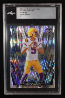 Jayden Daniels 2024 Leaf Metal Football Base Pre-Production Proof Pulsar Sky RC #1/1 (Leaf) at PristineAuction.com